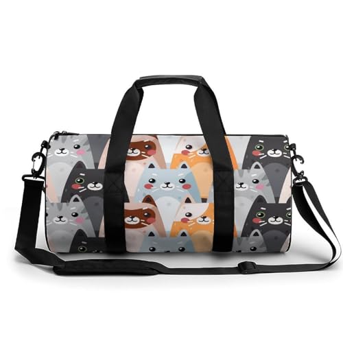Sac de voyage chat mignon coloré pour évader votre quotidien lors d'un week-end