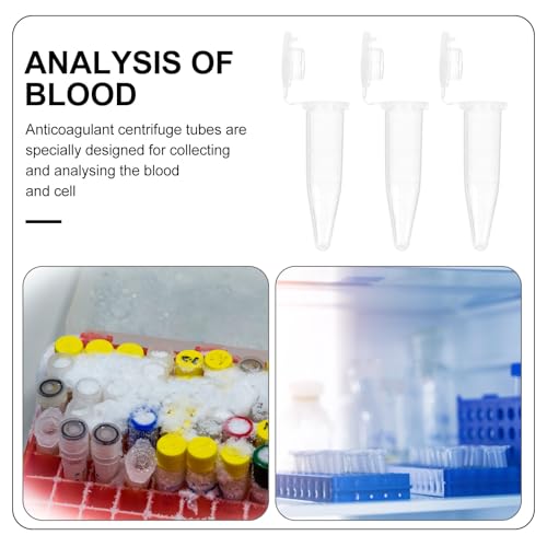 Éviter les fuites de plasma avec ces tubes pour centrifugeuse en PP de 1.5 ml avec bouchon attenant - 3