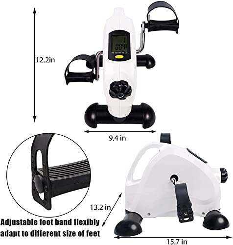Mini bicicleta portátil para ejercicio de piernas y brazos miniatura 3