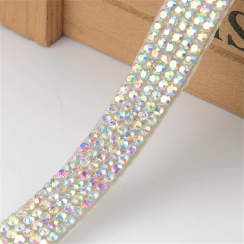 Chaîne strass hot fix rose de qualité supérieure pour finitions de luxe - 4