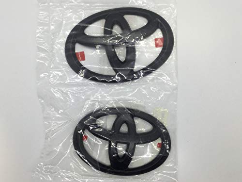 PT948-89190-02 Lot de 2 Superpositions d’emblème occultantes en Forme de Logo Toyota, Noir