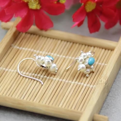 Pendientes de estilo étnico con acabado retro y diseño minimalista 6