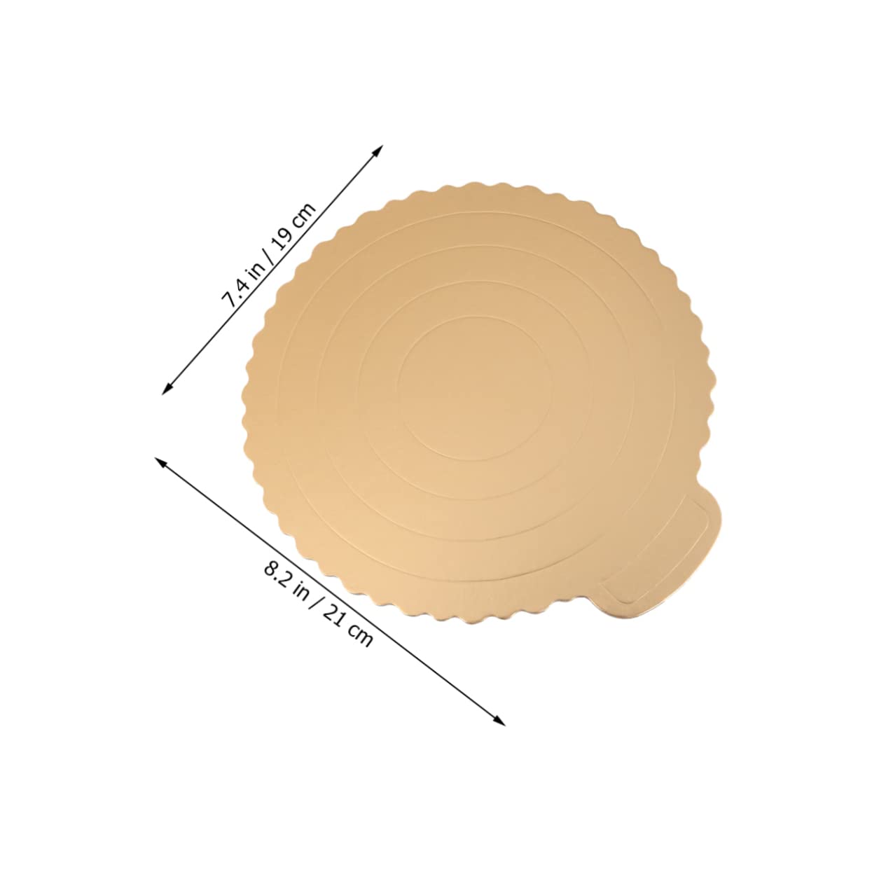 OUNONA 20pcs Delicate Cake Board Round Shape Dessert Base for Birthday and Wedding Party Supplies Premium Cardboard for Elegant Cake Display and Decoration
