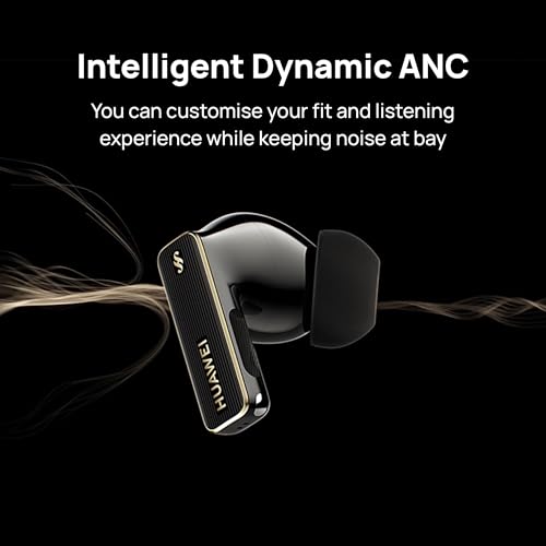Image of HUAWEI FreeBuds Pro 4，Dual-Driver True Sound，Stable&Clear Calls，Intelligent Dynamic ANC，Head Motion Controls，Compatible with iOS&Android，Lossless Sound Quality，AI Call-Noise-Cancellation，Black
