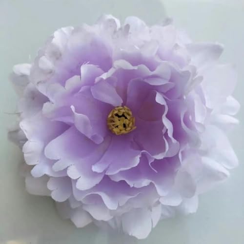 ZFISH Lot de 15 Grandes têtes de pivoines artificielles en Soie, 13 cm, pour Mariage, décoration Murale, fête, Maison, 8