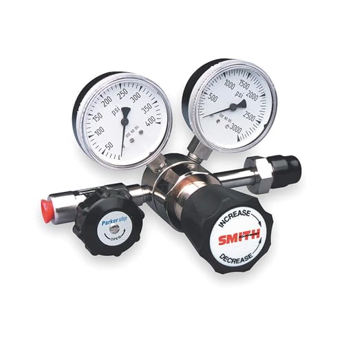 Image of Miller Electric Silverline Series High Purity Gas Regulator 0 to 25 psi, 2", Corrosive Gas,310-85250000