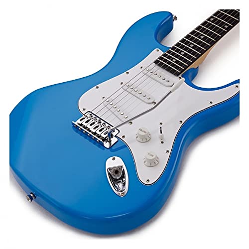 Kit de guitare électrique pour débutant(e) s avec ampli 10 W LA par Gear4music Blue - Les Beatles, Paul McCartney, John Lennon, RIngo Starr, George Harrison Kit de guitare électrique pour débutant(e) s avec ampli 10 W LA par Gear4music Blue – Image 6