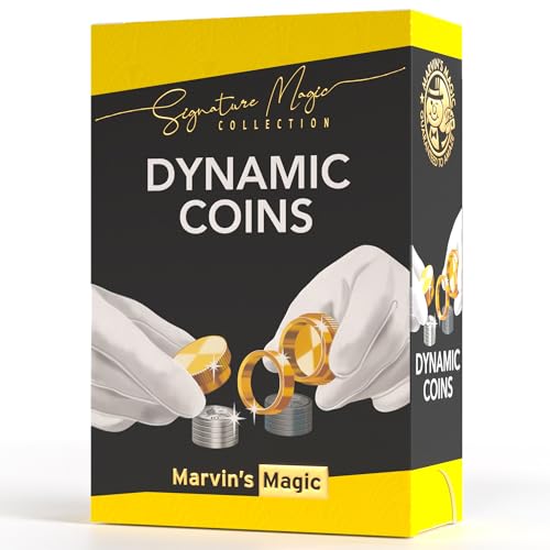 Marvins Magic Dynamic Coins Magic Trick Set - Coin Illusion Age 8+