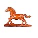 PingPai Grande décoration de Sculpture de Cheval au Galop, Conception d'art de Bureau à Domicile, Artisanat en Bois Massif, Armoire à vin, Collection de décoration de Bureau