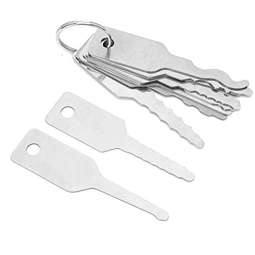 Junlucki Multiâ€‘Function Master Key Set, Corrosionâ€‘Resistance 10 in 1 Durable Door Opener Tool, for Office Home Unlock The Lock Against Theft