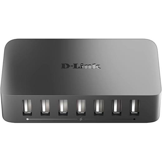 D-Link DUB-H7 USB Hub 7 Ports USB 2.0 – Ideal for Sharing a Connection Between Multiple USB Devices