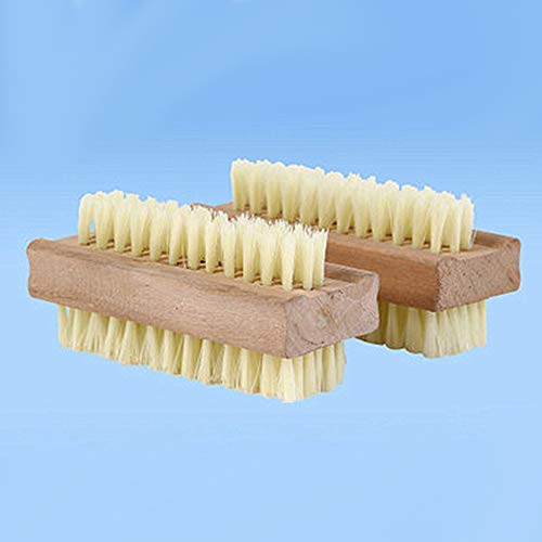 xxiaoTHAWxe Wooden Toe & Finger Nail Brush - Hand & Foot Brush for Cleaning Fingernail and Toenail - 100% Natural Wood and Bristle Nail Scrubber Tool for Men and Women