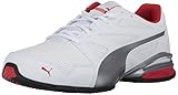 PUMA Men's Tazon Modern SL FM Sneaker, White-High Risk Red,10 M US