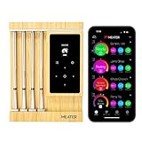 MEATER Pro XL: Wireless Smart Meat Thermometer | 4 Multi-Sensor Probes | Bluetooth & WiFi | 1000°F Heat Resistance | Certified Accuracy for BBQ, Oven, Grill, Smoker, Air Fryer, Deep Fryer, Sous Vide