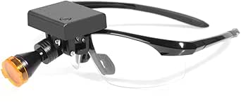 Binocular Dental Loupes 2.5x 3.5x Magnifier With 5w Headlight Yellow