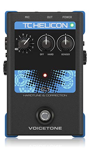 TC Helicon VOICETONE C1 Pedal simple de 1 botón para corrección