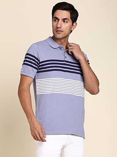 Image of Dennis Lingo Men Cotton Slim Fit Polo Half Sleeve T-Shirt