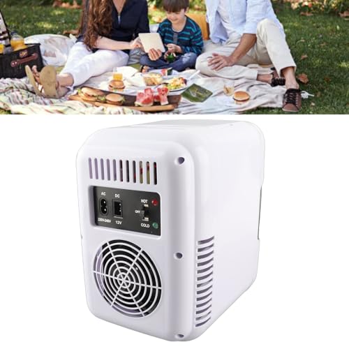 Image of Walfront Portable 50W Solar Powered Fridge Freezer for Camping RV Truck Outdoor Monocrystalline Panel Refrigerator DC18V Car Fridge 48W Cooling 45W Heating 24x22x16cm