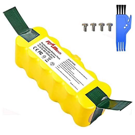 FLYLINKTECH 14.4V 4500mAh Ni-MH Aspiradoras de Repuesto Batería para iRobot Roomba 500 600 700 800 Series 530 531 532 535 536 540 550 552 560 570 580 595 620 650 660 760 770 780 790 870 980
