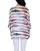 Nicetage Chiffon Blouses for Women Batwing Tops Dressy Blouse Boho Sheer Flowy Top Poncho Short Sleeve Tie Dye Striped Shirt