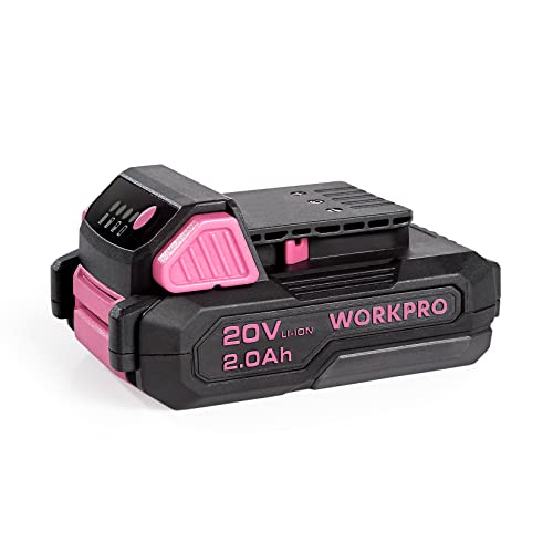 Condition photo showing Good Condition for WORKPRO 20V 2.0Ah Replacement Li-ion Battery for 20V Pink Cordless Drill Driver (W004580AE)