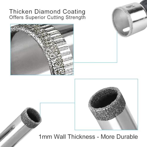 Set de brocas de diamante para cerámica y vidrio 10 piezas miniatura 5