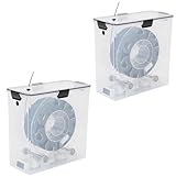 フィラメント乾燥機 3Dプリンタ用 防潮ケース 透明設計 湿度40%以下 小型軽量 持ち運び便利 30×25×20cm