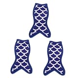 MAGICLULU 3stücke Und Kühlhüllen Für Junge Mädchen Fischmuster Ice Sleeves Dunkelblau Und Weiß Isolierung Für Sauberes Und Frostfreies Eisvergnügen Bei Partys Und Picknicks
