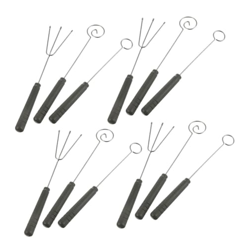 Cabilock 4 Sets Stainless Steel Fondue Forks Cheese Chocolate Dipping Tools for Fondue Parties for Family Gatherings and Celebrations Versatile Accessories for Culinary Fun