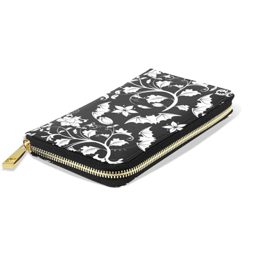 Womens Wallet PU Leather Long Purse Credit Card Clutch with Zipper Coin Purse2