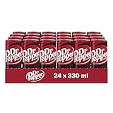 Dr Pepper Zero Refresco de Cola Sin Azúcar, Bebida Refrescante - Lata, Pack 24 x 33 cl