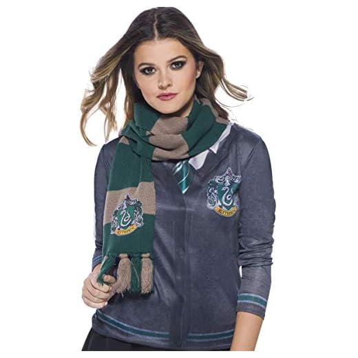 Harry Potter Deluxe Bufanda Slytherin, Multicolor, (Rubie'S 39034)