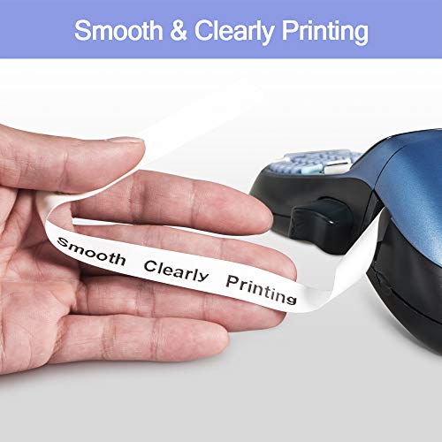 5 X Black On White Label 12Mm X 4M Compatible With Dymo Label Maker Refills 91331 (S0721660) Replacement Dymo Letratag Refill Plastic 91331 For Dymo Letra Tag Label Maker Lt100H Lt100T Qx50 #TOP4
