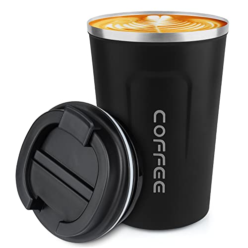 Comparison: Best Iced Coffee Travel Mug 11 CS COSDDI 12 oz Stainless Steel Vacuum Insulated Tumbler - Coffee Travel Mug Spill Proof with Lid - coffee Cup for Keep Hot/Ice Coffee,Tea and Beer (Black)