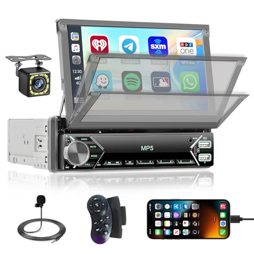 [肵AMWI] Hikity 7C` VO Din J[XeI J[vC Android AutoA7C` tbvAEg ^b`XN[ J[WI Bluetooth J[I[fBIV[o[ SWC/~[N FM/EQ f