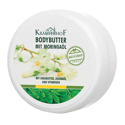 Preisvergleich Produktbild Kräuterhof® Bodybutter Körperbutter Hautpflege Moringa Sheabutter, trockene Haut, 200 ml