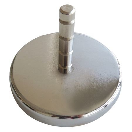 Magnetic Mount Hook, 57 lb., 2-1/2in.L