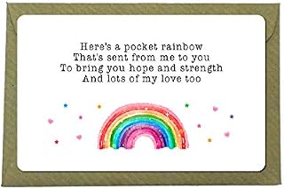 Rainbow Sentimental Gift Hope Love Strength Wallet Card Thinking of You Friendship Present (Me to You)