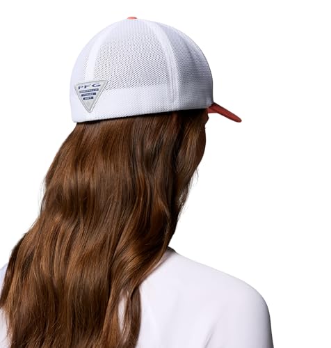Image of Columbia Unisex PFG Fish Flag Mesh Ball Cap, Melonade /Fish Flag, S /M