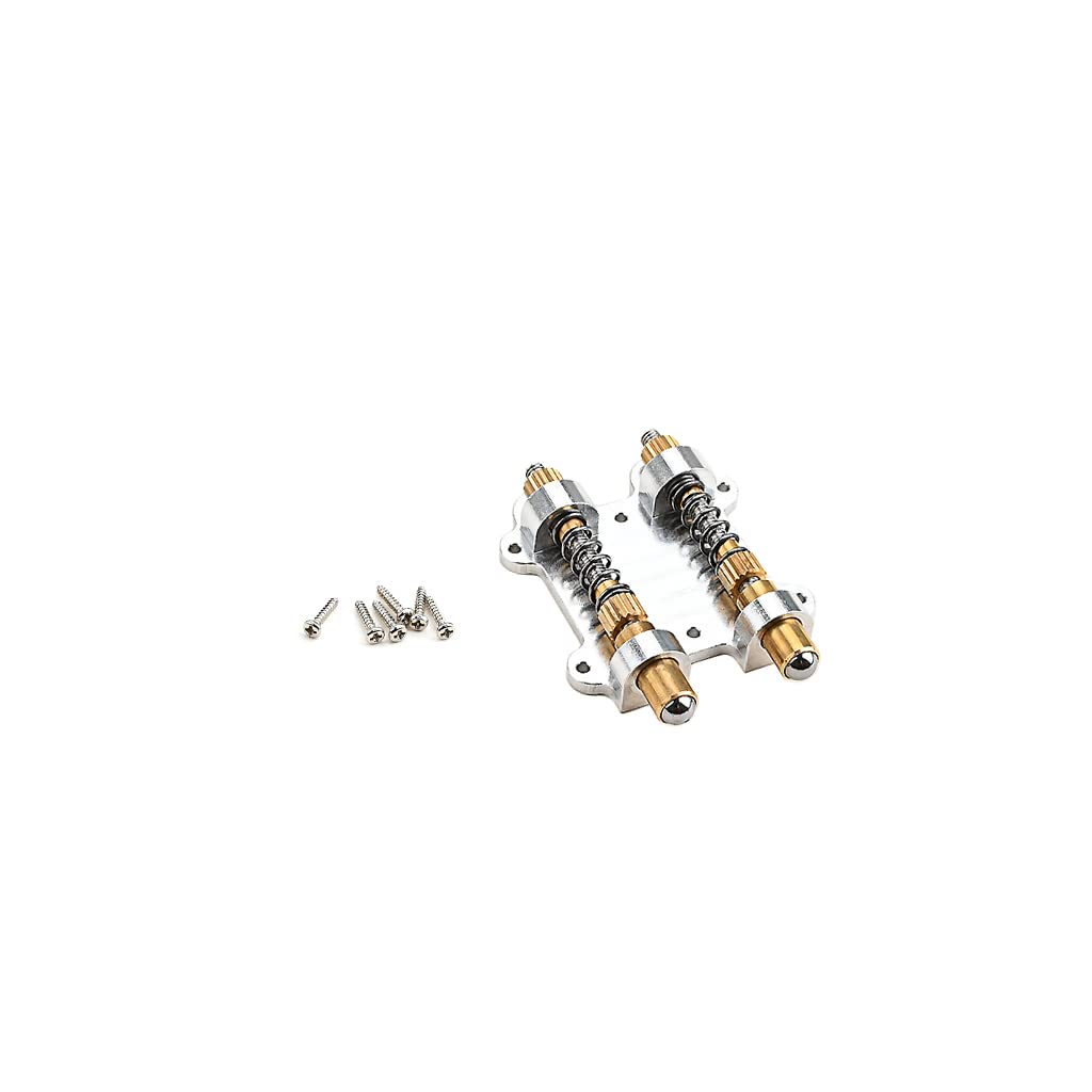 Alnicov Stabilizzatore del ponte del tremolo per chitarra doppio, kit dispositivo di stabilizzazione del tappo del tremolo per chitarra per chitarra elettrica