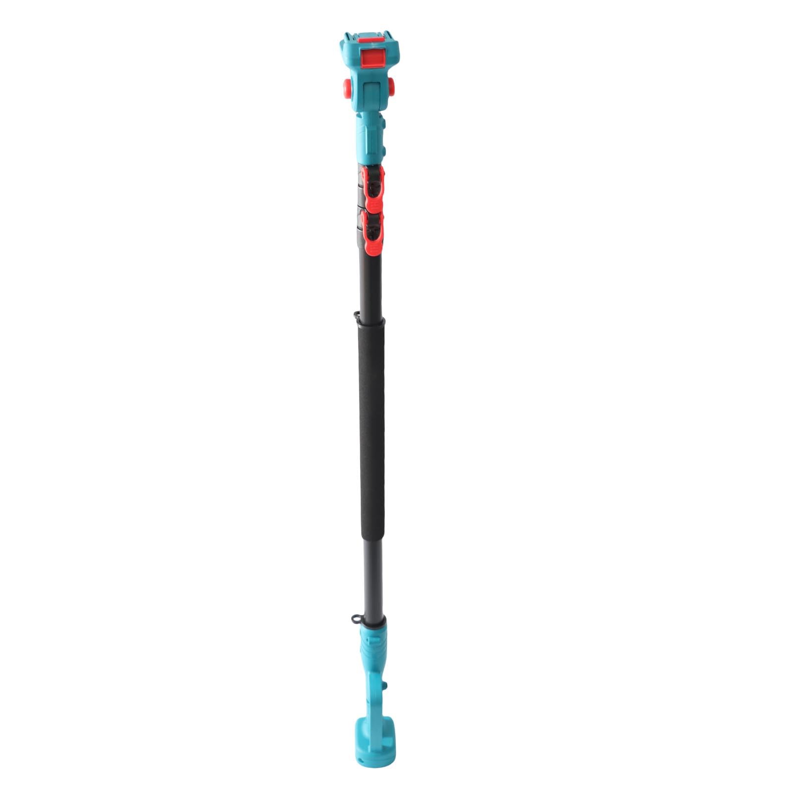 Generic Asta di Prolunga Telescopica a Ramo Alto per Potatore Elettrico 1,25-2,4 M Asta da Potatura Leggera per BL1840, Angolo della Testa Regolabile per Giardinaggio Lega di Alluminio ABS Blu