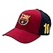FC Barcelona Messi Cap - Great Hat with Barcelona Team Colors and Crest - Features Messi On Side - Velcro Back - One Size Fits Most - Official FC Barcelona Product - Messi!