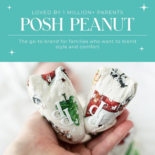 Image of Posh Peanut Convertible Baby Sleepers - Footless Baby Pajamas with 2 Way Zipper for Easy Diaper Changes