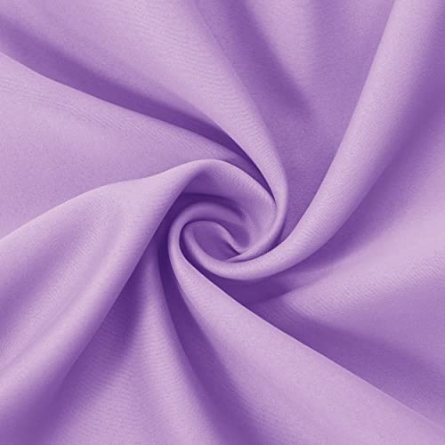 Image of LEMOMO Lavender Blackout Curtains 38 x 63 Inch Length /Set of 2 Curtain Panels /Thermal Insulated Room Darkening Blackout Curtains for Bedroom