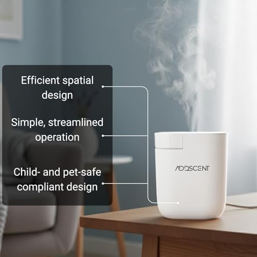 Difusor aromático eléctrico Addscent ADDSCENT-Atom blanco compacto miniatura 4
