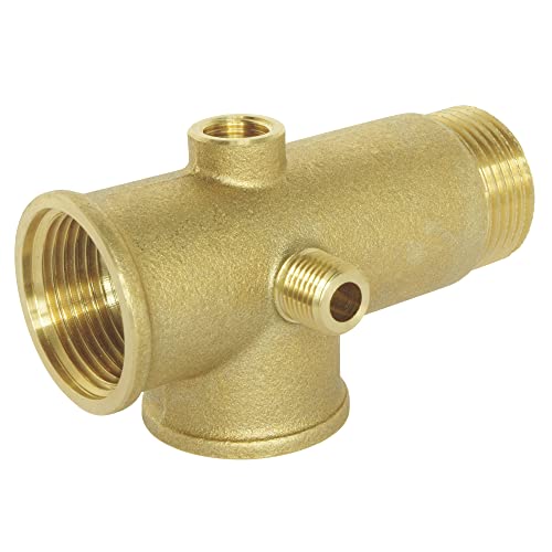 SOMATHERM 32-08 for You-Raccord 5 Voies en Laiton, Male Femelle 26/34, Gris