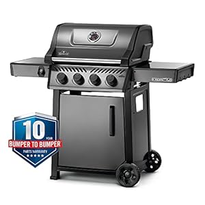 Napoleon freestyle 425 propane gas grill graphite grey 4 burners  urban country home decor