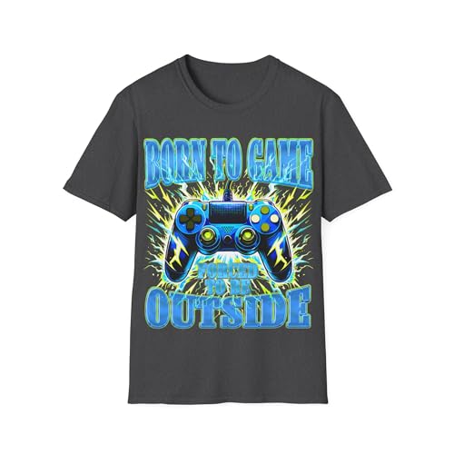 T-shirt gamer Born to Game t-shirt graphique unisexe et humoristique pour passionné de jeux vidéo