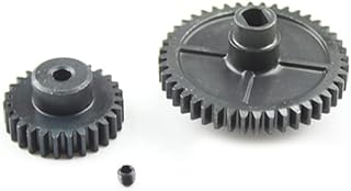 KingVal Replacement Metal Reduction Gear with Motor Gear RC Parts Compatible with WLtoys 144001 144002 124018 124019 RC Car