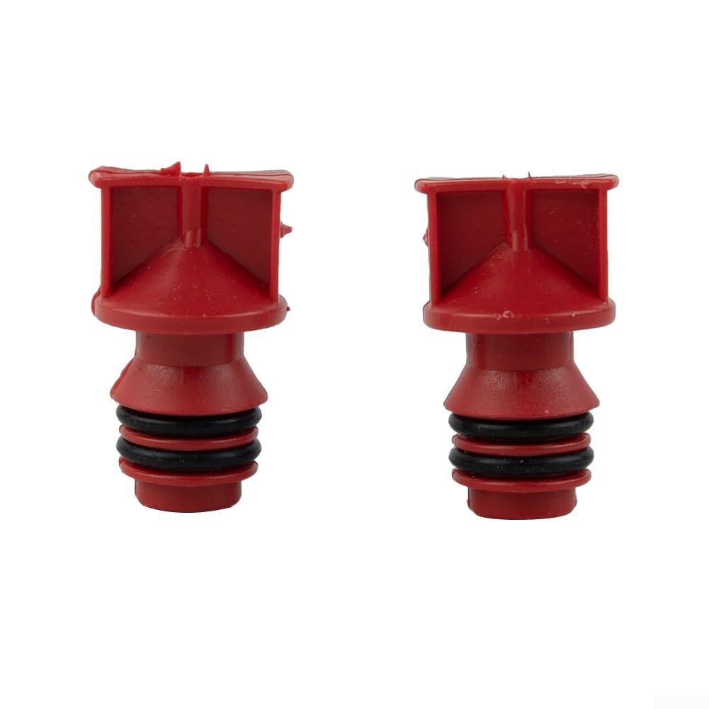 Bouchons D'huile Pour Compresseur Air 17 Mm - Lot De 2 En ABS Rouge, Protection Anti-poussière - 2